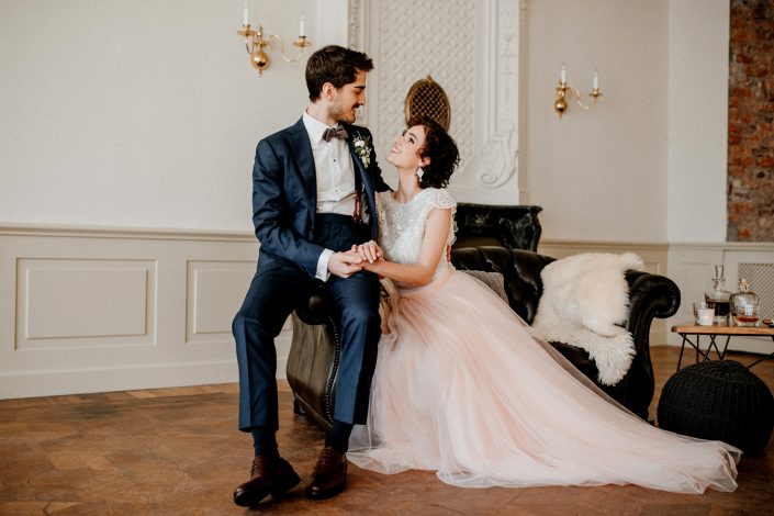 Winter Wedding Shooting in traumhafter Kulisse, Schloss Brandis