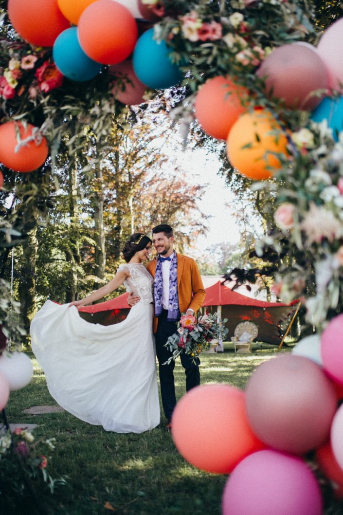 Oriental Bohemian Wedding Dress Styled Shooting